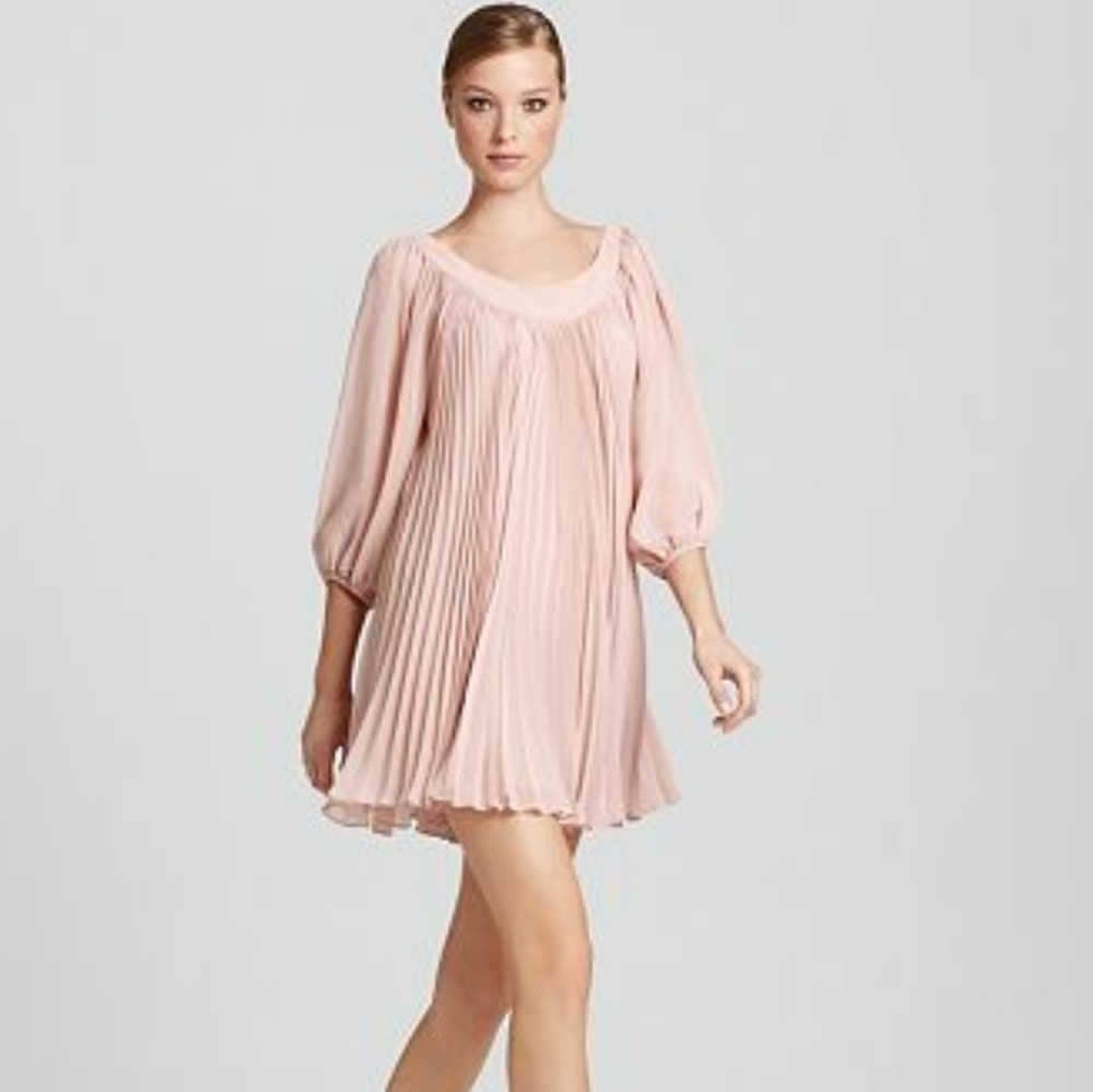 Erin Fetherston Blush Pleated Dress
